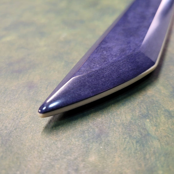 Cobalt and Bone Shinbudo Bokken - Katana Sori