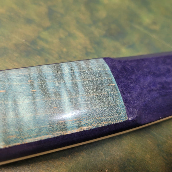 Cobalt and Bone Shinbudo Bokken - Katana Sori