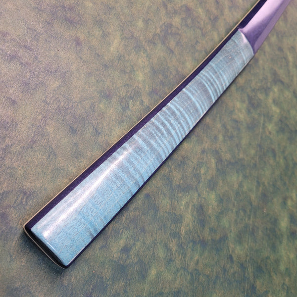 Cobalt and Bone Shinbudo Bokken - Katana Sori