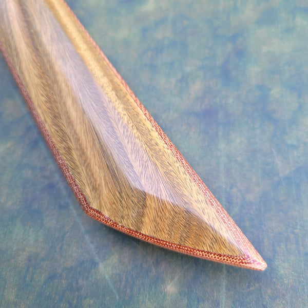 Canvas Phenolic Laminated (Vera/Walnut) Shinbudo Bokken - Katana Sori
