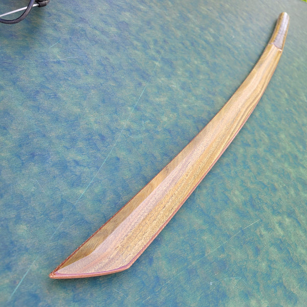 Canvas Phenolic Laminated (Vera/Walnut) Shinbudo Bokken - Katana Sori